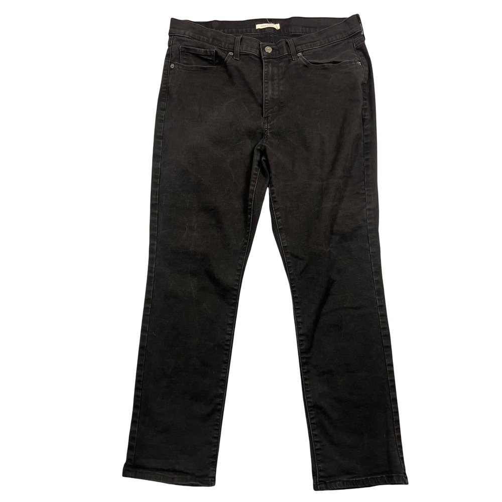 Levi's Womens 16 Black Classic Straight‎ Leg Stretch Denim Jeans